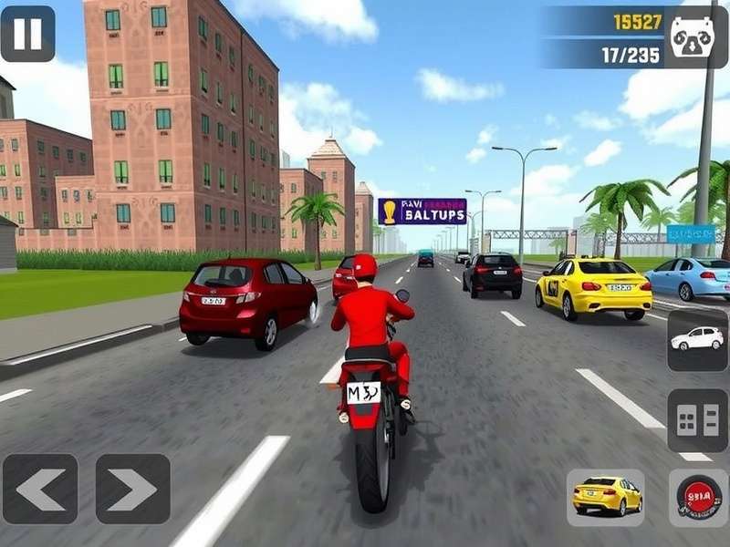 Papri Zoom Racer gameplay screenshot showing Indian city environment
